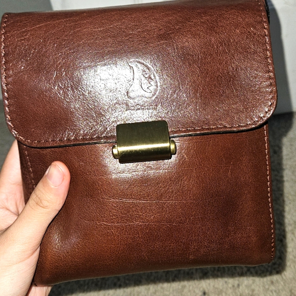 Brown Leather Cross Body Bag